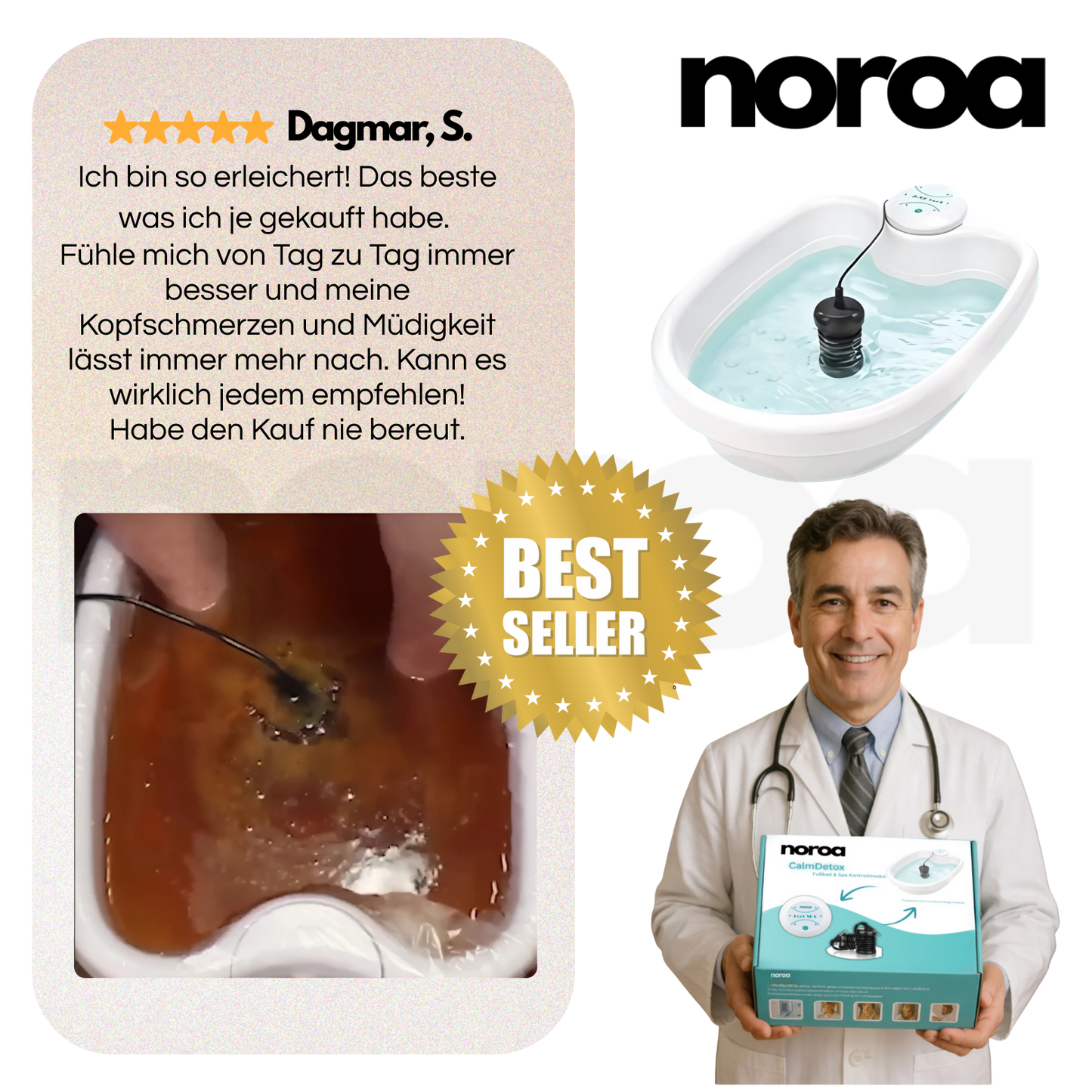 Noroa "CalmDetox" Fußbad & Spa