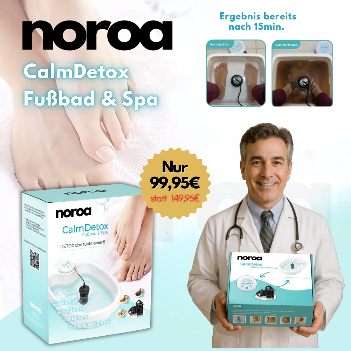 Noroa "CalmDetox" Fußbad & Spa