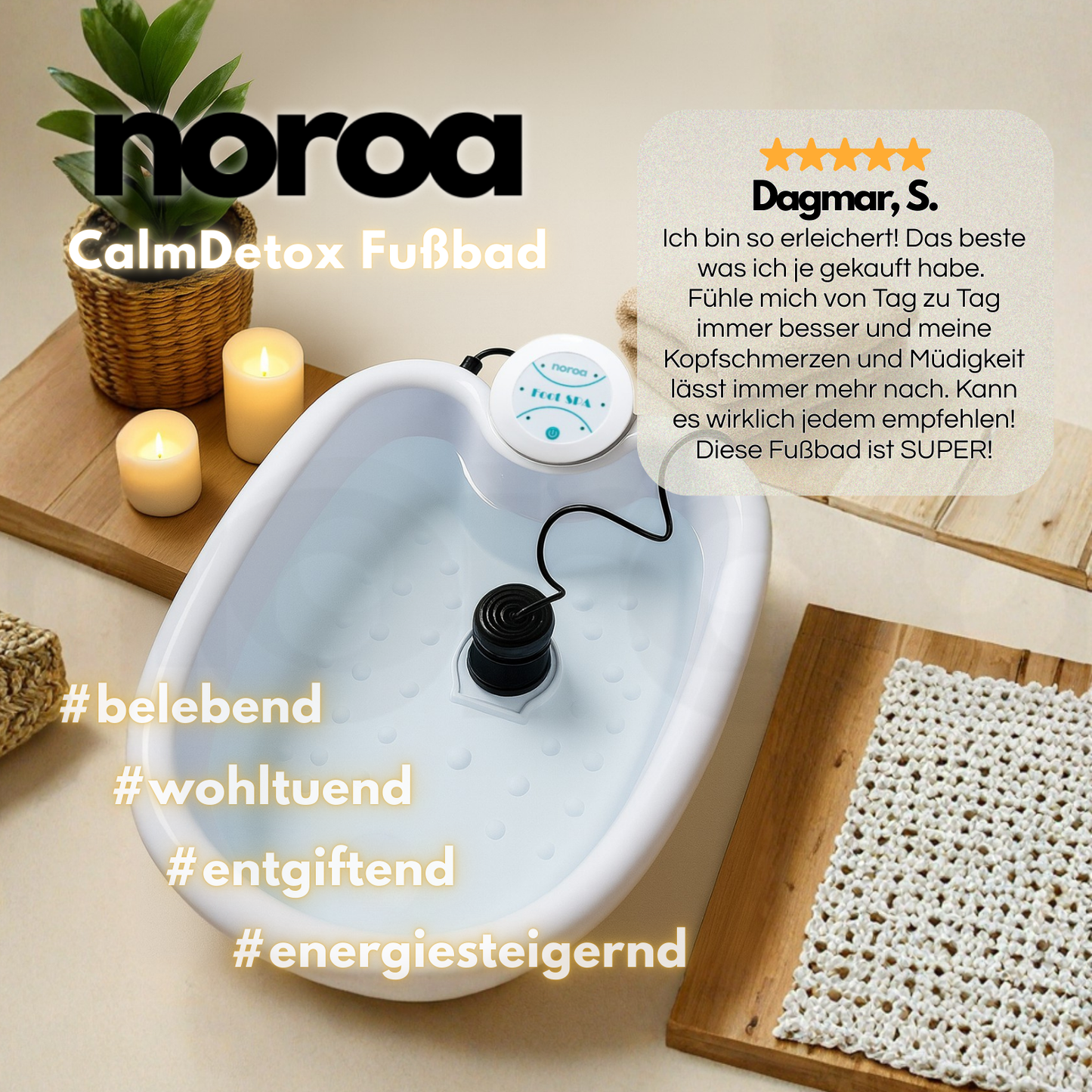 Noroa „CalmDetox“ Fußbad & Spa